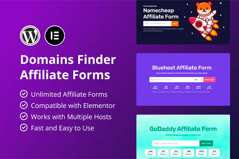 WordPress плагин CodeCanyon Hosting Domains Finder Affiliate Forms