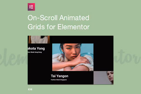 WordPress плагин CodeCanyon On-Scroll Animated Grid for Elementor