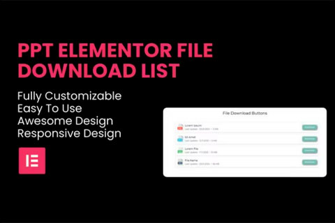 WordPress плагин CodeCanyon PPT File Download List Elementor Widget