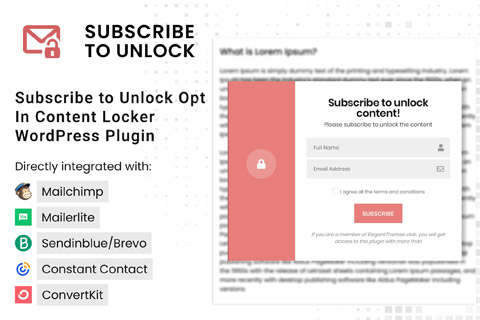 CodeCanyon Subscribe to Unlock Opt In Content Locker
