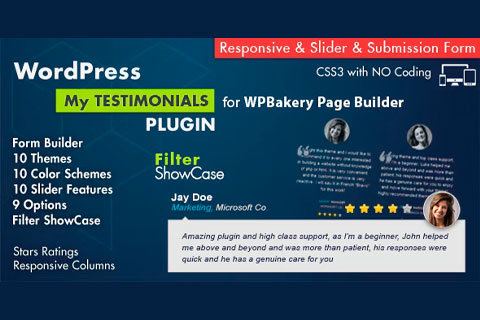 WordPress плагин CodeCanyon Testimonials Showcase