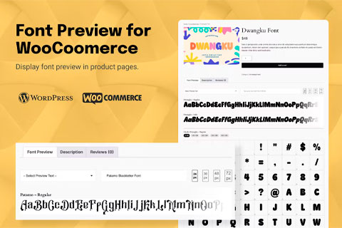 WordPress плагин CodeCanyon TW Font Preview for WooCommerce