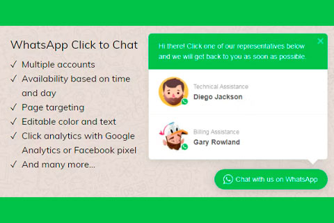 WordPress плагин CodeCanyon WhatsApp Click to Chat