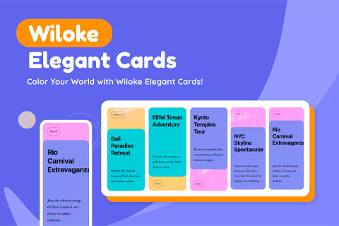 CodeCanyon Wiloke Elegant Cards Elementor