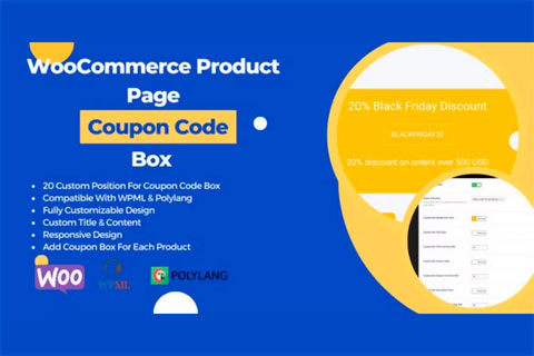 WordPress плагин CodeCanyon WooCommerce Product Page Coupon Box