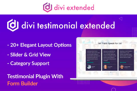 WordPress плагин Divi Testimonial Extended