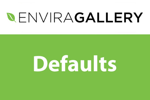 Envira Gallery Defaults