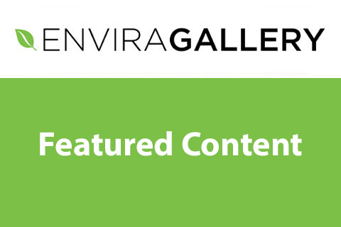 WordPress плагин Envira Gallery Featured Content