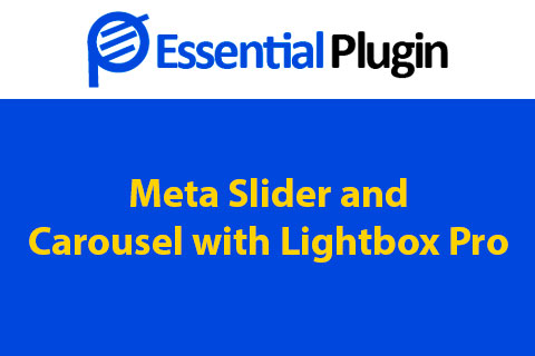 Meta Slider and Carousel with Lightbox Pro