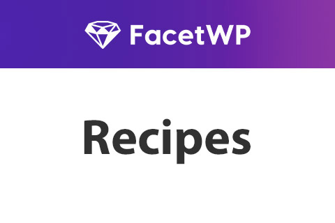 FacetWP Recipes