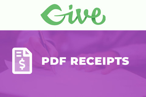 WordPress плагин Give PDF Receipts