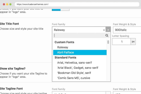 WordPress плагин Kadence Custom Fonts