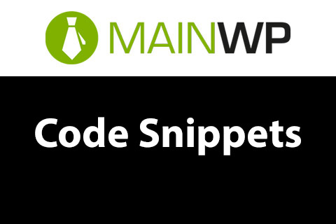 WordPress плагин MainWP Code Snippets