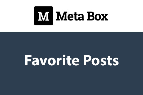 Meta Box Favorite Posts