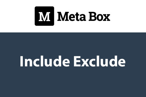 Meta Box Include Exclude