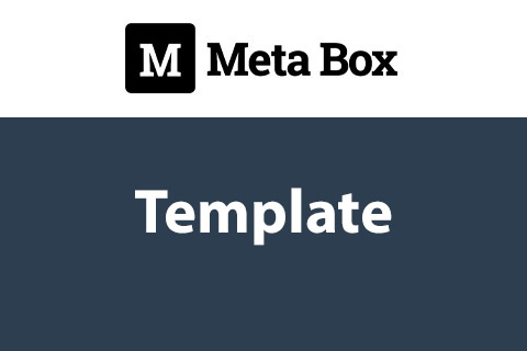 Meta Box Template