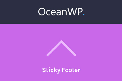 OceanWP Sticky Footer