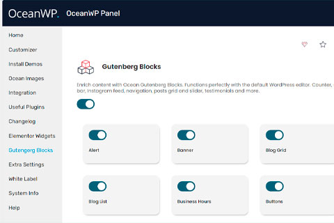 WordPress плагин OceanWP Gutenberg Blocks