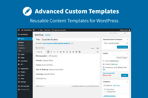 Advanced Custom Templates