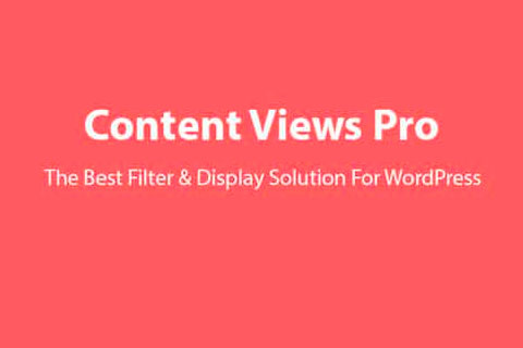 WordPress плагин Content Views Pro