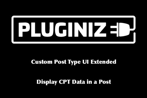 WordPress плагин Custom Post Type UI Extended