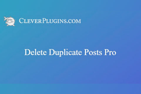 Delete Duplicate Posts Pro