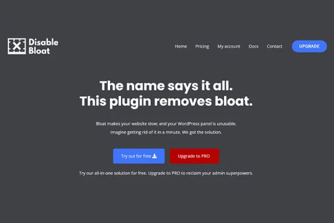 WordPress плагин Disable Bloat for WordPress & WooCommerce Pro