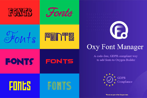 WordPress плагин dPlugins Oxy Font Manager