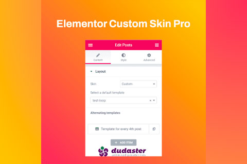 WordPress плагин Elementor Custom Skin Pro