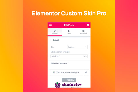 Elementor Custom Skin Pro