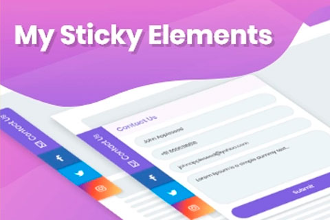 WordPress плагин My Sticky Elements