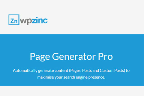 WordPress плагин Page Generator Pro