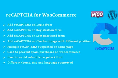 WordPress плагин reCAPTCHA for WooCommerce
