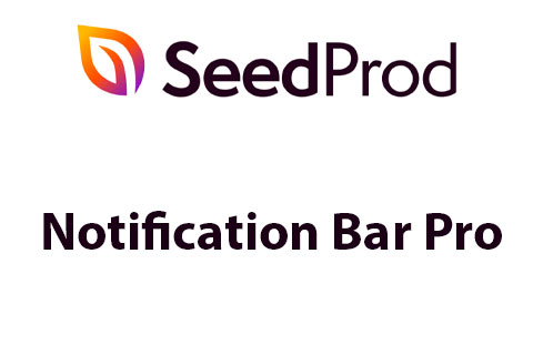 SeedProd Notification Bar Pro