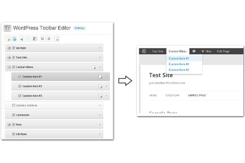 WordPress плагин Toolbar Editor