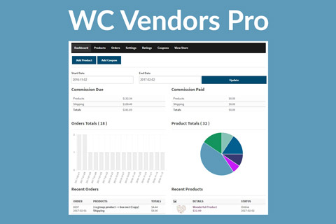 WordPress плагин WC Vendors Pro