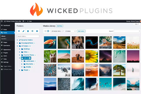 WordPress плагин Wicked Folders Pro