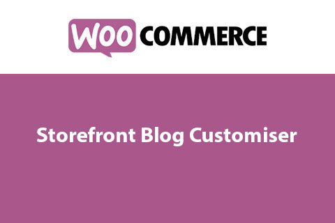 WordPress плагин WooCommerce Storefront Blog Customiser