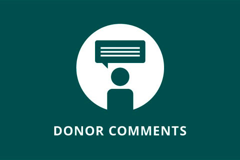 Charitable Donor Comments