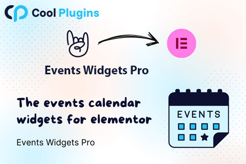 WordPress плагин Cool Plugins Events Widgets Pro