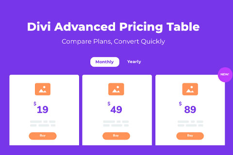 Divi Advanced Pricing Table