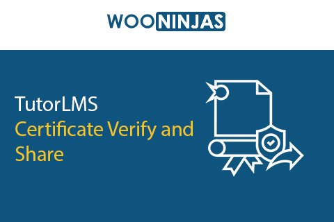 TutorLMS Certificate Verify and Share
