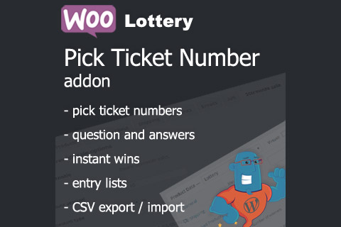 Плагин WooCommerce Lottery Pick Ticket Number Mod WordPress плагин WooCommerce Lottery Pick Ticket Number Mod