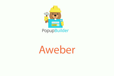 WordPress плагин Popup Builder Aweber