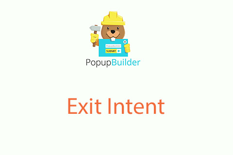 WordPress плагин Popup Builder Exit Intent