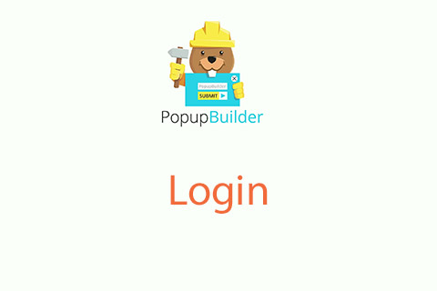 Popup Builder Login
