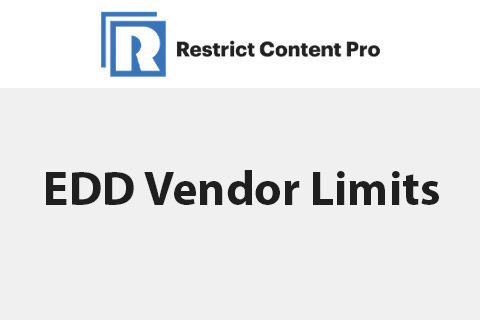 Restrict Content Pro EDD Vendor Limits