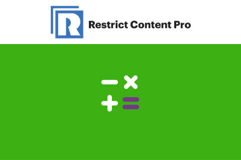 Restrict Content Pro Math Verification