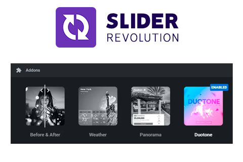 WordPress плагин Slider Revolution Duotone Filters