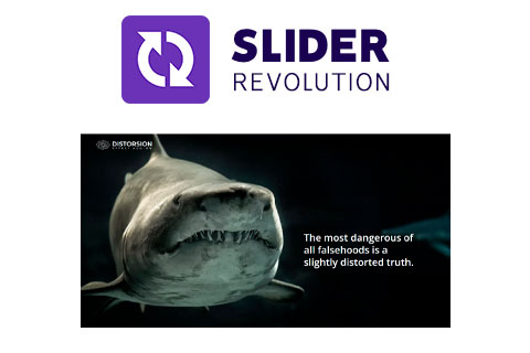 WordPress плагин Slider Revolution Distortion Effect